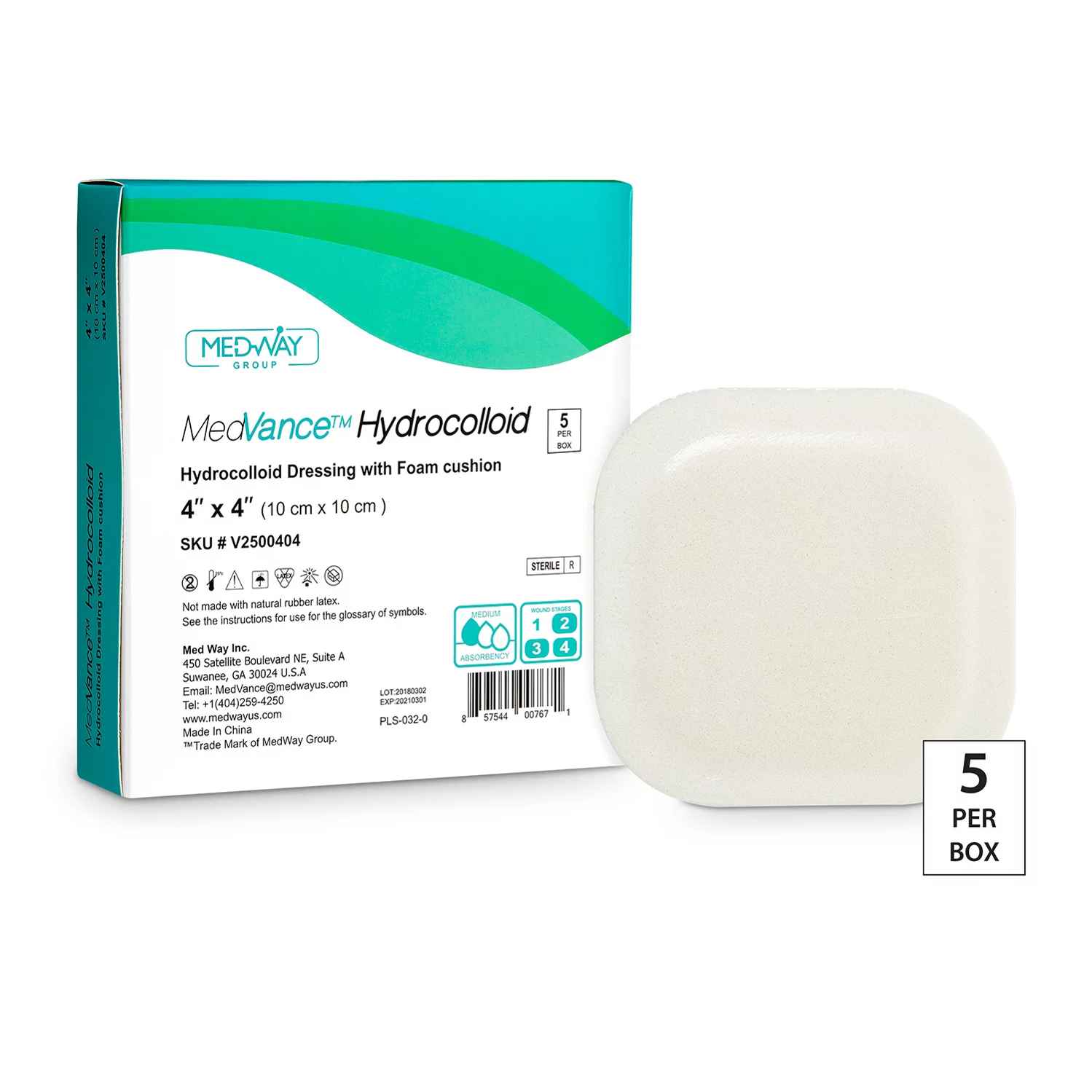 MedVance® Hydrocolloid Dressing with Foam Cushion