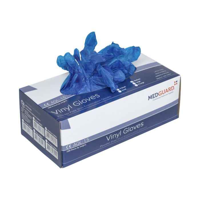 CASE Vinyl Powder Free Gloves - Blue (200 x 10)