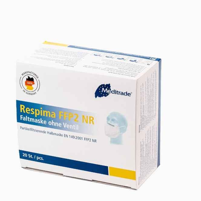 Meditrade FFP2 mask without valve individually packaged