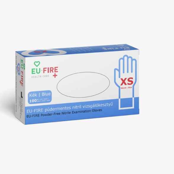 Premium nitrile rubber gloves blue (XS)