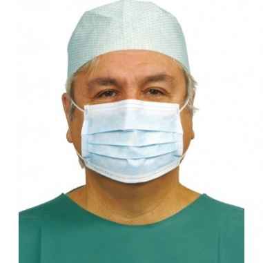 Box of 50 surgeons face masks with loops
