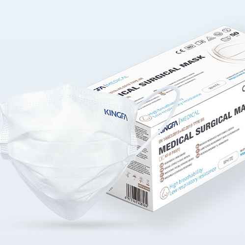 Ultra-Breathable Type IIR Face Mask White KF-B P08（R）